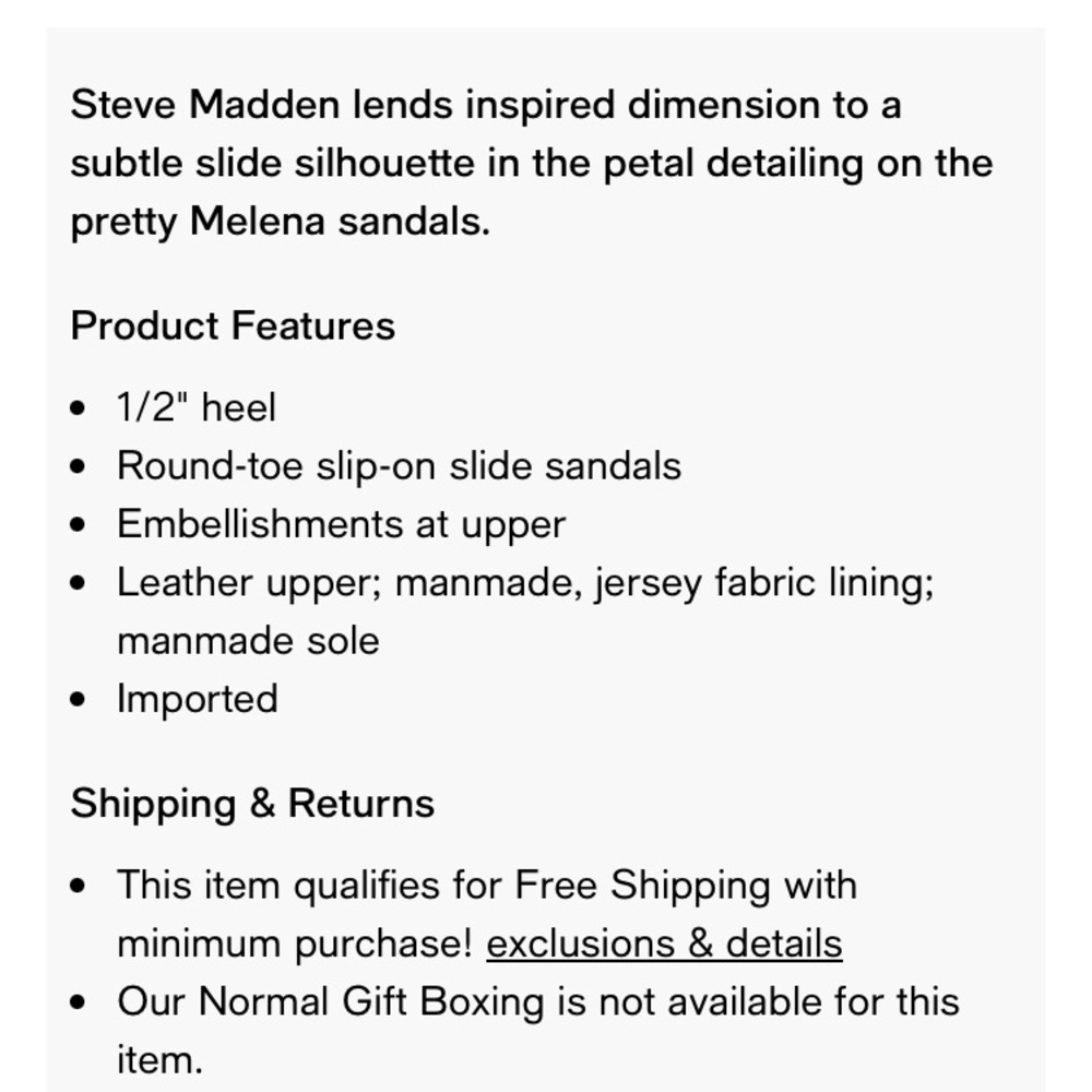 New: Steve Madden Melena Flower Flat Slide Sandals. Size 9 - Picture 3 of 9